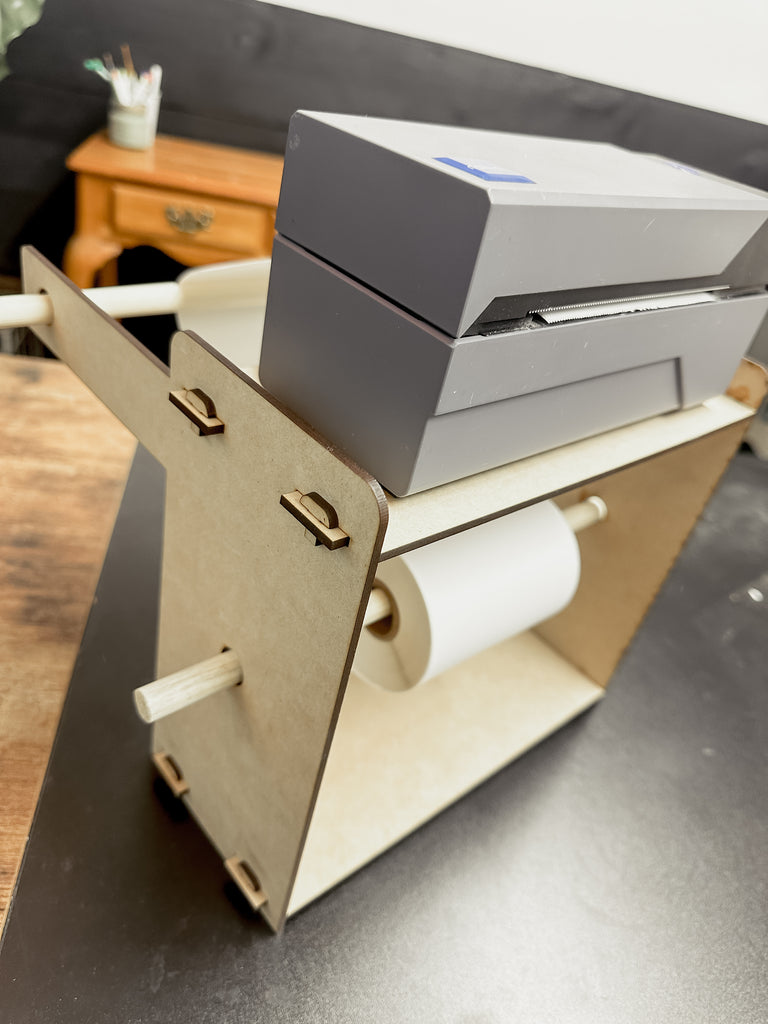 Label printer stand