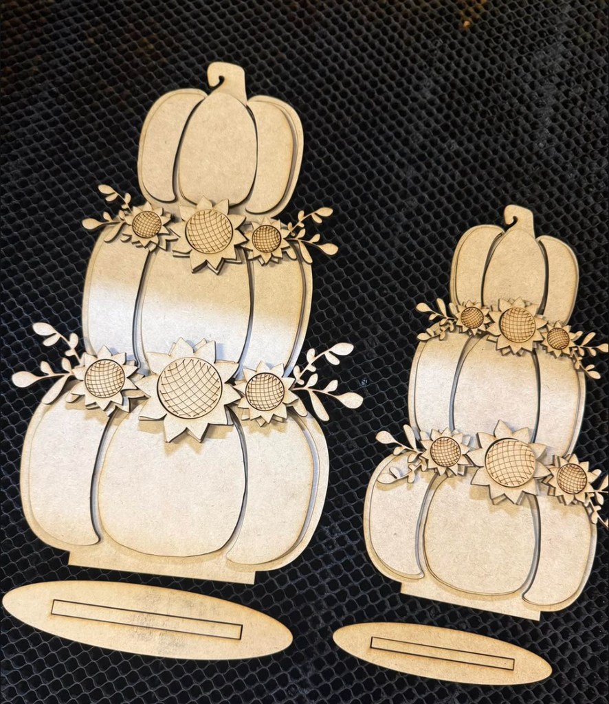 🎃 DIY Stacking Pumpkins – Two Sizes + Bonus Pumpkin! 🎃