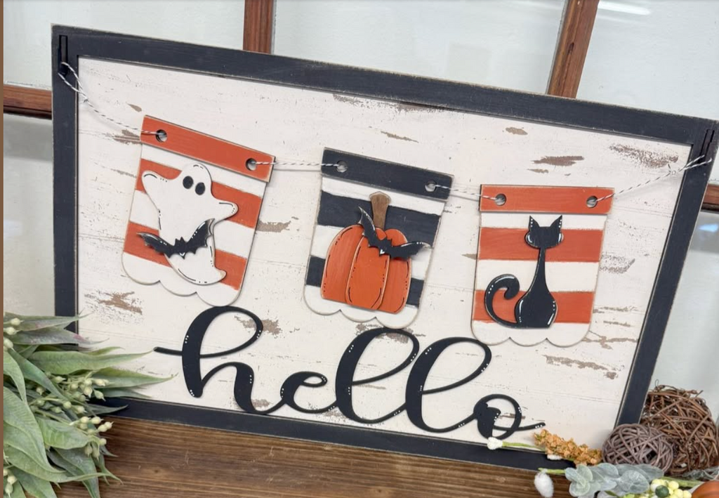 DIY Interchangeable Wood Sign Kit – Base + Seasonal Add-Ons