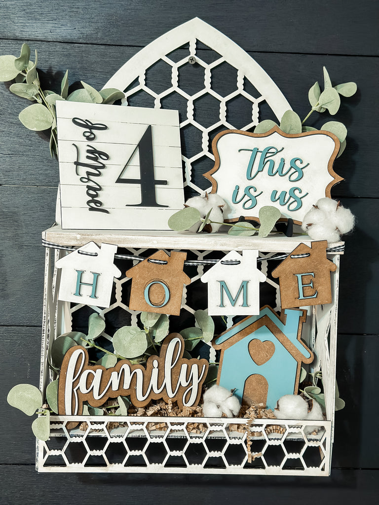 Personalized family tiered tray