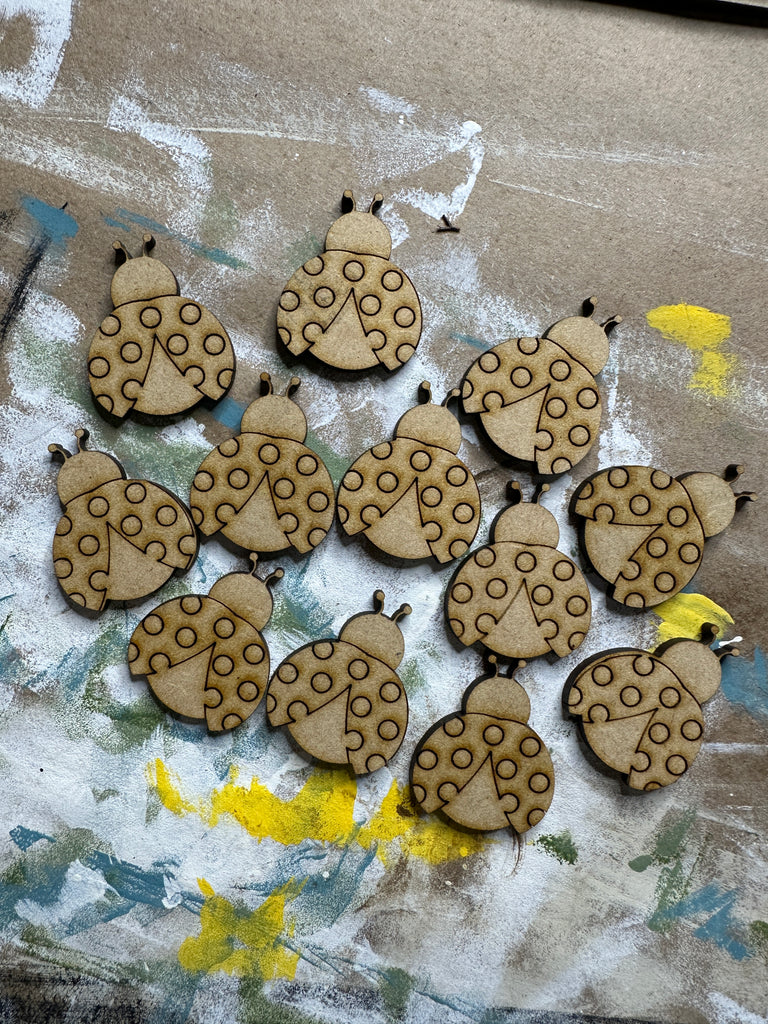 Set of 12 ladybugs